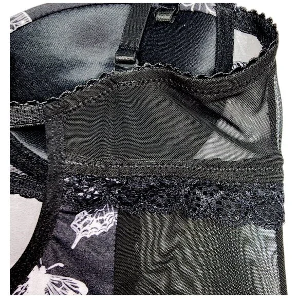 Jessica Simpson intimates Babydoll Lingerie- SMALL- Black & White- Women's - Picture 11 of 14